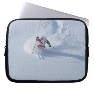 Santa Skiing at Snowbird Ski Resort, Wasatch Laptop Sleeve