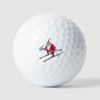 Santa Skiing value golf balls 12 pk