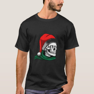 Santa Skull Christmas Graphic T-Shirt