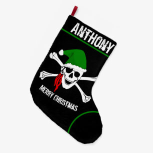 Santa Skull Christmas Stocking
