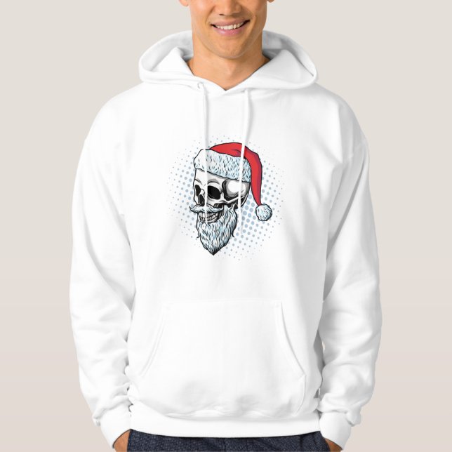 Santa Skull Claus: Festive Fusion Tee (Front)