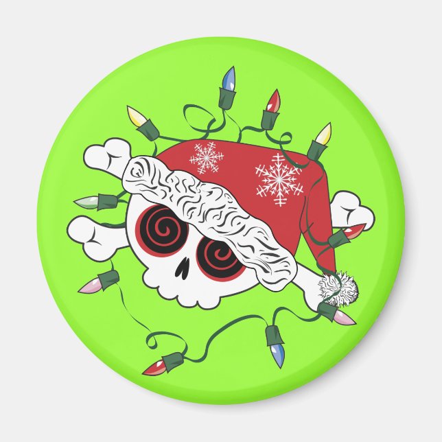 Santa Skull Magnet (Front)