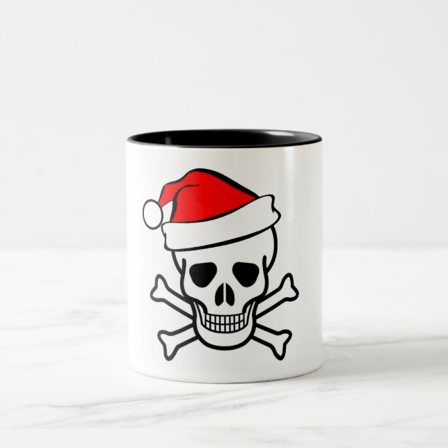 santa skull mug (Center)