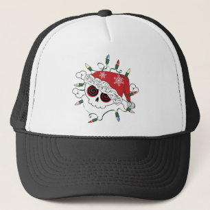 Santa Skull Trucker Hat