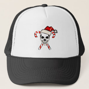 Santa Skull Trucker Hat
