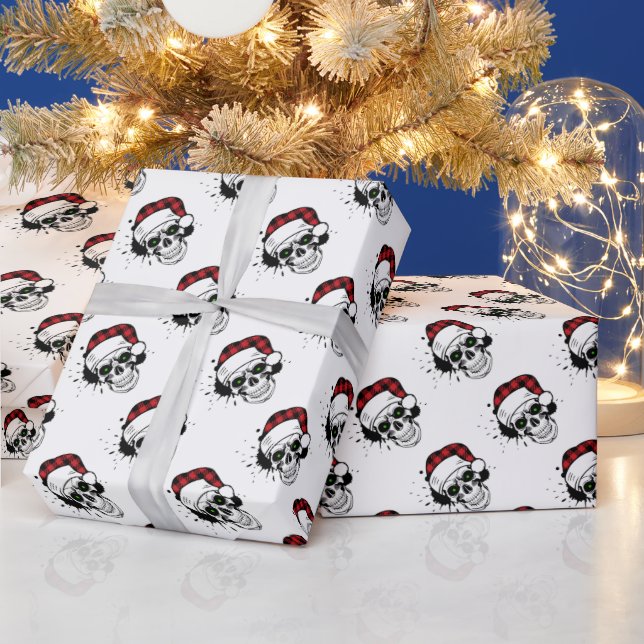 Santa Skulls Wrapping Paper (Holidays)