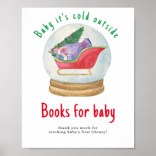 Santa sled - Books for baby Poster