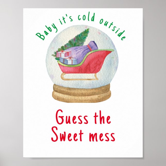 Santa sled - Guess the sweet mess Poster (Front)