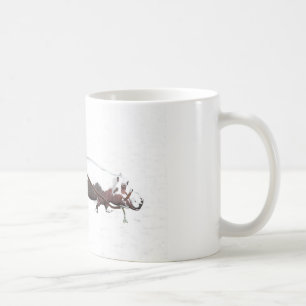 Santa Sled Pulled By Hippopotamus Coffee Mug