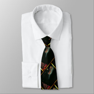 Santa Sledge Christmas Tree Tie