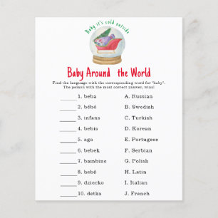 Santa sleigh - Baby around the world game