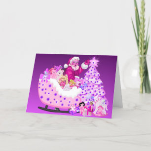 Santa Sleigh Gifts & Toys Greeting Card