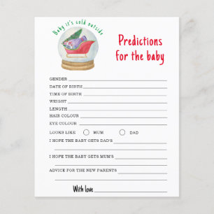 Santa sleigh - predictions and advice baby