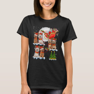Santa Sleigh Reindeer Lhasa Apso Dogs Xmas Tree Or T-Shirt