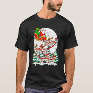 Santa Sleigh Reindeer Ragdoll Cats Xmas Cat Owner T-Shirt