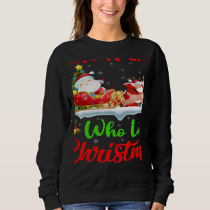 Santa Sleigh Ride Reindeer Just A Girl Who Loves C Sweatshirt