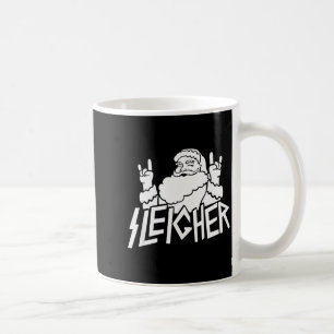 Santa Sleigher Funny Christmas For Metalheads  Coffee Mug