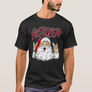 Santa Sleigher funny Sleigher Hail Santa Metal San T-Shirt