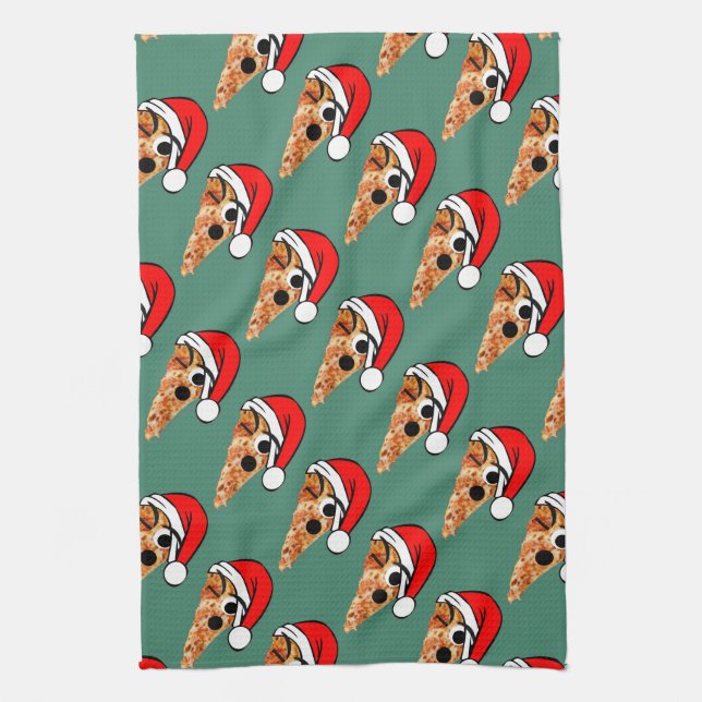 Santa Slice Tea Towel (Vertical)