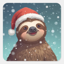 Santa Sloth, Stickers