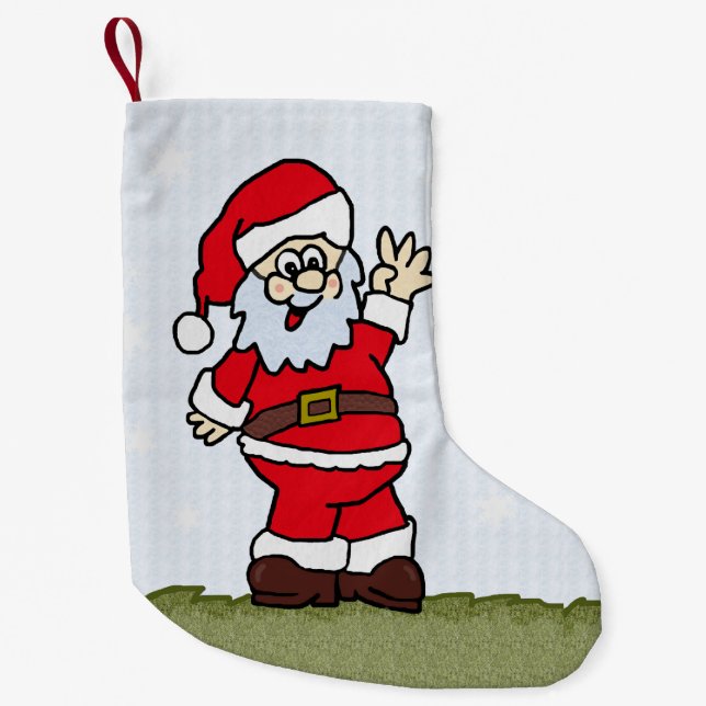 Santa Small Christmas Stocking (Front)