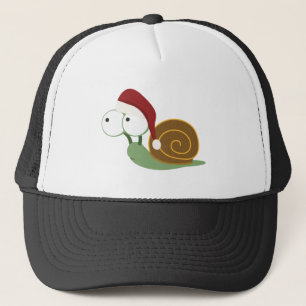 Santa Snail Trucker Hat