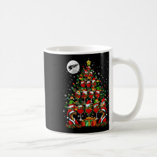 Santa Snakes And Wine Gles Christmas Tree Drinker  Coffee Mug