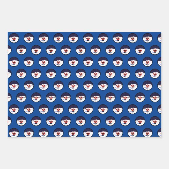 Santa Sniper  Wrapping Paper Sheet (Front)