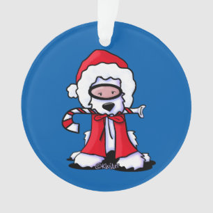 Santa Snorkel Westie Ornament