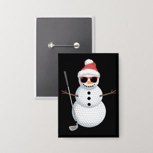 Santa Snowman Golf Ball Christmas Golfer Gift 