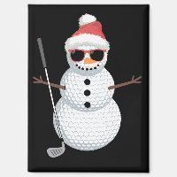 Santa Snowman Golf Ball Christmas Golfer Gift