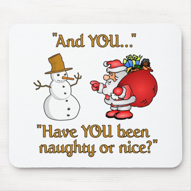 Santa & Snowman mousepad (Front)
