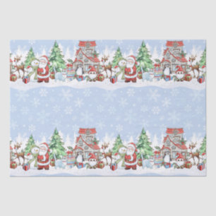 Santa Snowman Reindeer Christmas  Tissue Paper
