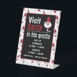 Santa & Snowman, Santa Claus Visitor Hours Pedestal Sign<br><div class="desc">This pedestal sign is perfect for anybody holding a visit Santa event. Displaying Santa's grotto and the opening hours,  it is perfect for both commercial and domestic events.</div>