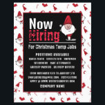 Santa & Snowman, Seasonal Recruitment Advertising Flyer<br><div class="desc">Santa & Snowman,  Seasonal Recruitment Advertising Flyers By The Business Card Store.</div>