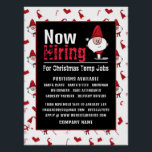 Santa & Snowman, Seasonal Recruitment Advertising Poster<br><div class="desc">Santa & Snowman,  Seasonal Recruitment Advertising Poster By The Business Card Store.</div>