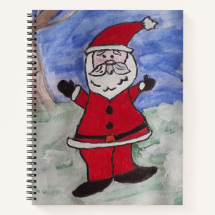 Santa & Snowman Spiral Notebook