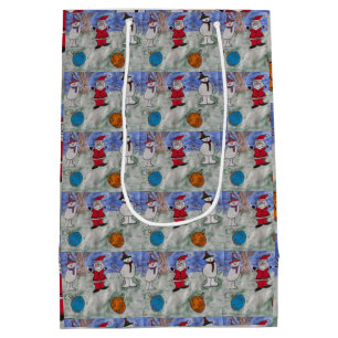 Santa & Snowmen Gift Bag