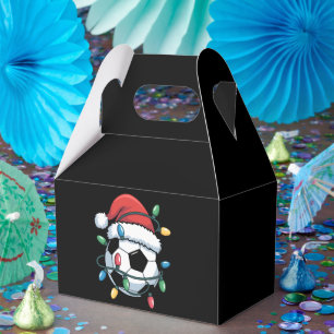 Santa Soccer Ball Sports Christmas Soccer Player Favour Box