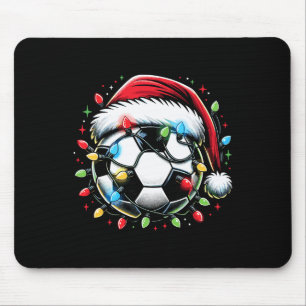 Santa Soccer Byll Lover Christmas  Mouse Pad