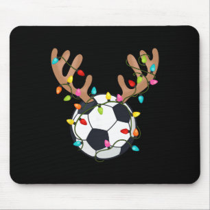 Santa Soccer Byll Sports Design Christmas Soccer P Mouse Pad