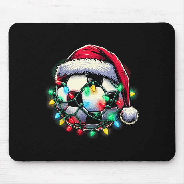 Santa Soccer Ll Christmas  Mouse Pad (Front)