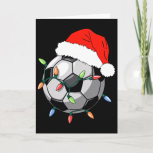 Santa Soccer Ll Shirt Men Youth Boys Christmas Paj Card