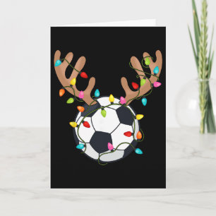 Santa Soccer Ll Sports Design Christmas Soccer Pla Card