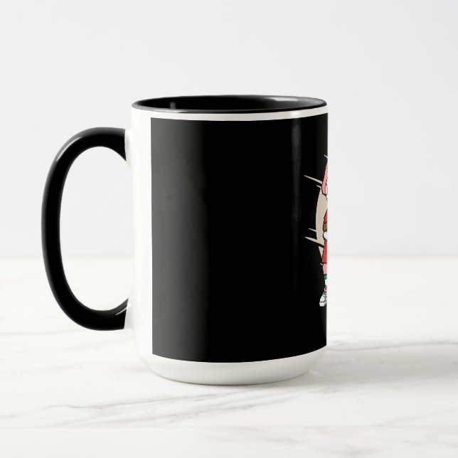 Santa Soccer Player Mug (Left)