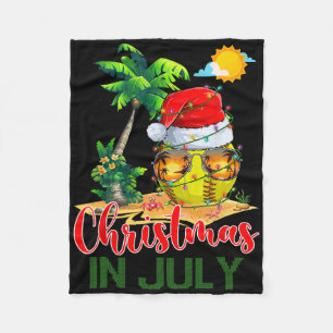 Santa Softll Ll Sungles Xmas Lights Christmas In J Fleece Blanket