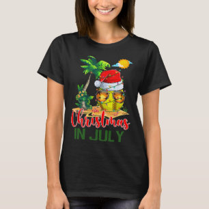 Santa Softll Ll Sungles Xmas Lights Christmas In J T-Shirt