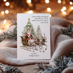 Santa Special Delivery Pregnancy Christmas Card