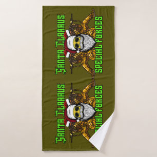 Santa, special forces, army bath towel