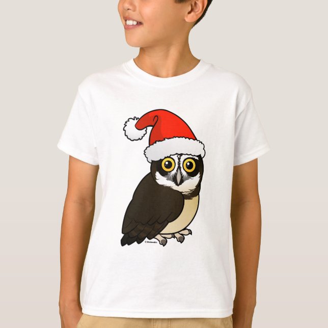 Santa Spectacled Owl T-Shirt (Front)